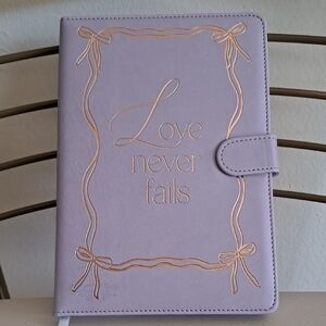 New!Lavender Journal with Gold Bow Accents